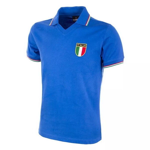 Camiseta Italy Copa Replica Primera Ropa Retro 1982 Azul